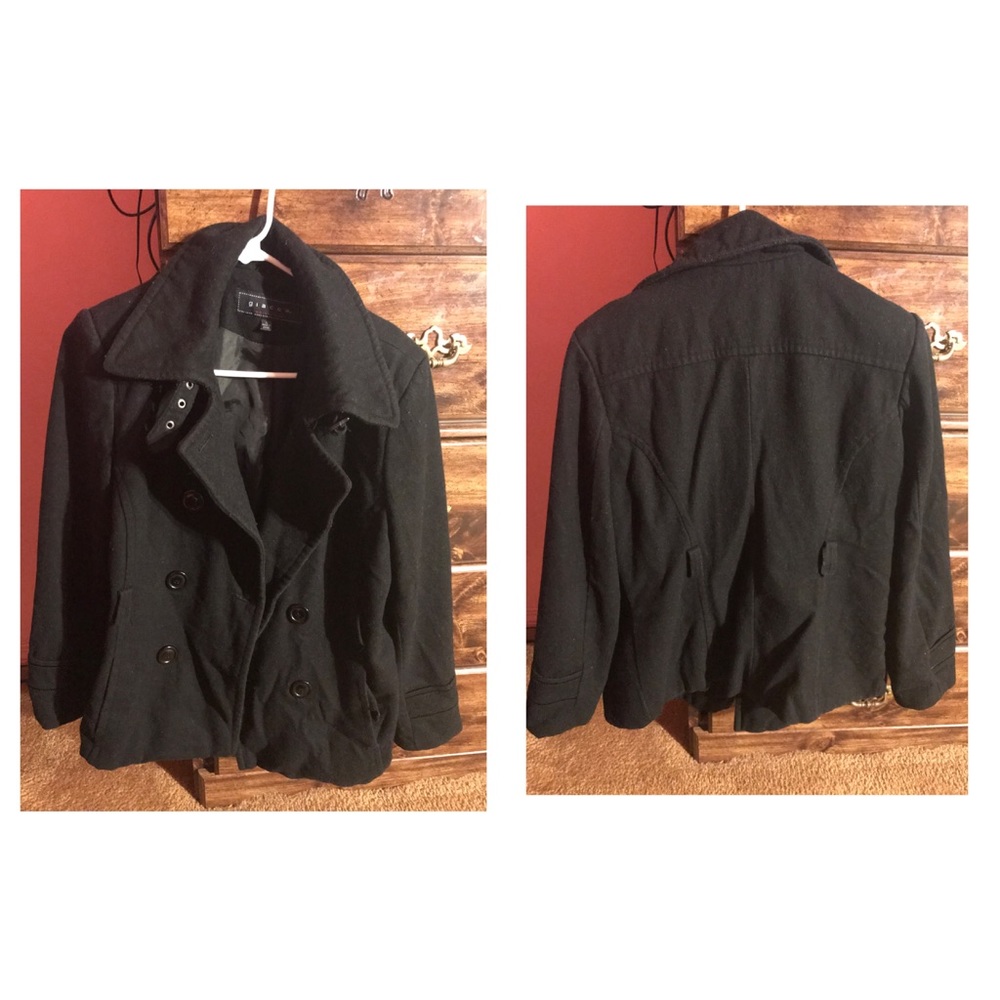 Black Wool Pea Coat